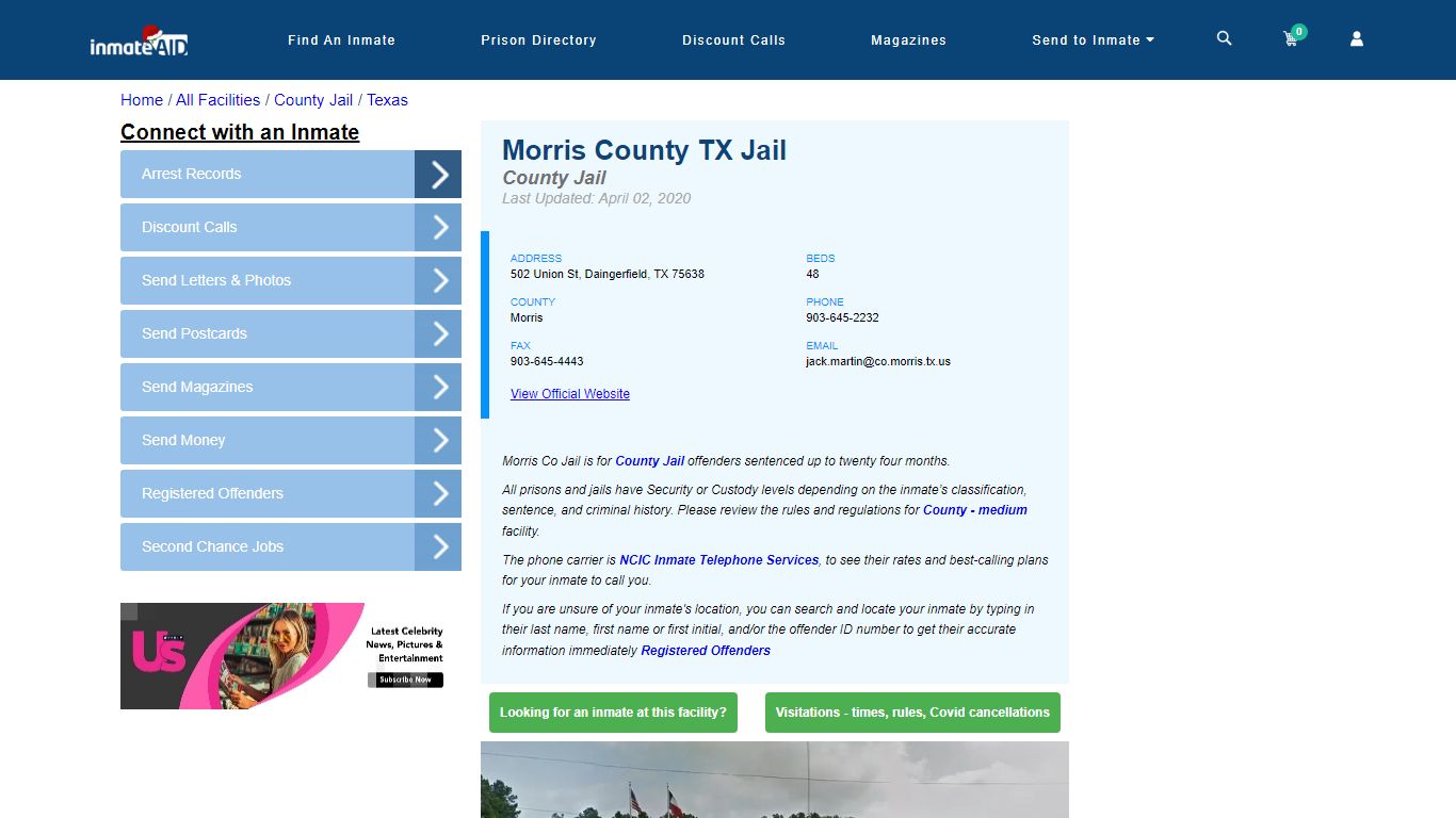 Morris County TX Jail - Inmate Locator - Daingerfield, TX